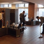 下足置き場の清掃